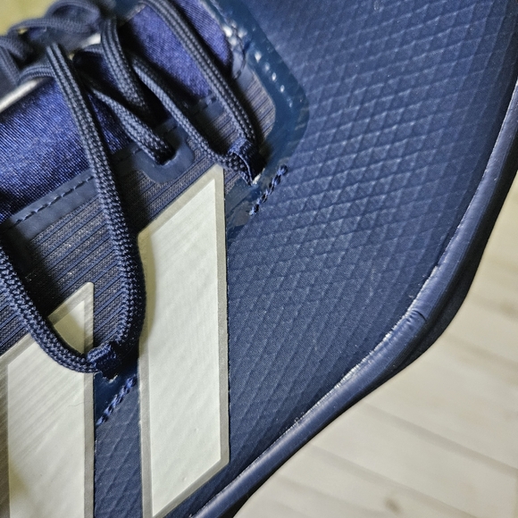 New Adidas adizero Afterburner Metal Baseball Cleats Men Size 15 Navy Bl… - Picture 12 of 13